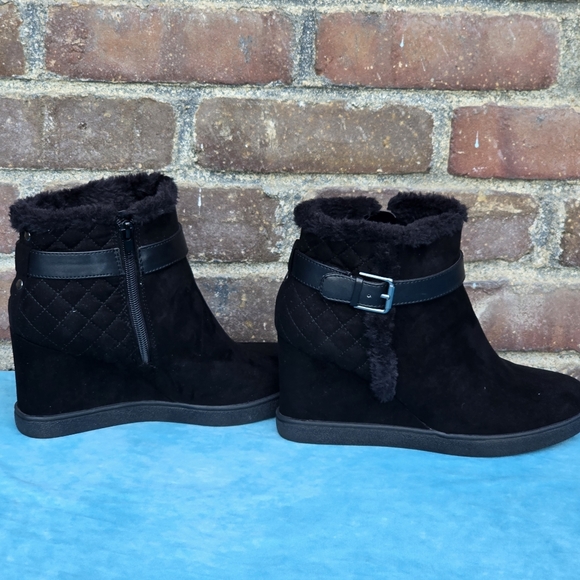 Unisa Wedges Suede Booties Boots Sz 8.5 - Picture 7 of 12